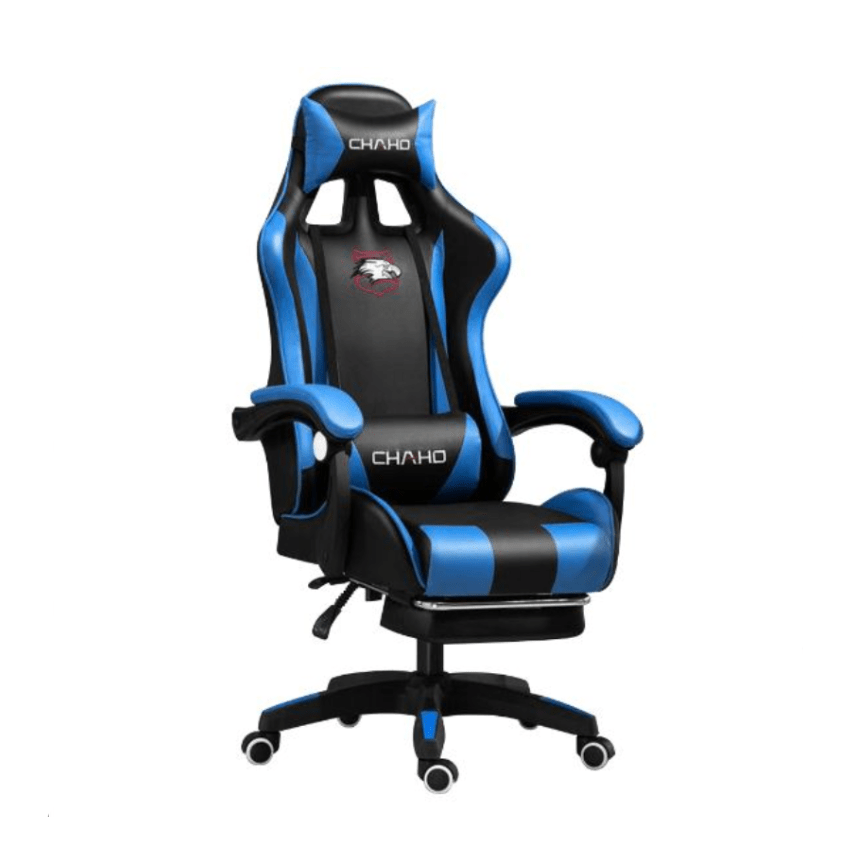 Silla Gamer Chaho 919 Negro/Azul con Brazos 3D y Reclinable 135° - Ghostgamer.pe