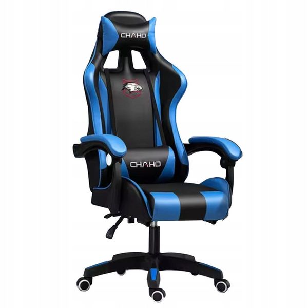 Silla Gamer Chaho 919 Negro/Azul con Brazos 3D y Reclinable 135° - Ghostgamer.pe