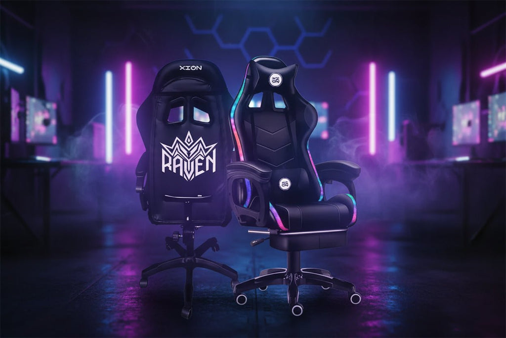 Silla Gamer XION RAVEN RGB - Negro - Ghostgamer.pe