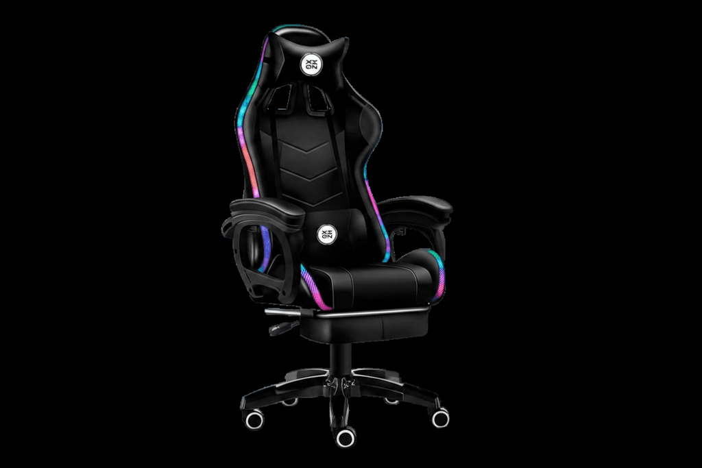 Silla Gamer XION RAVEN RGB - Negro - Ghostgamer.pe