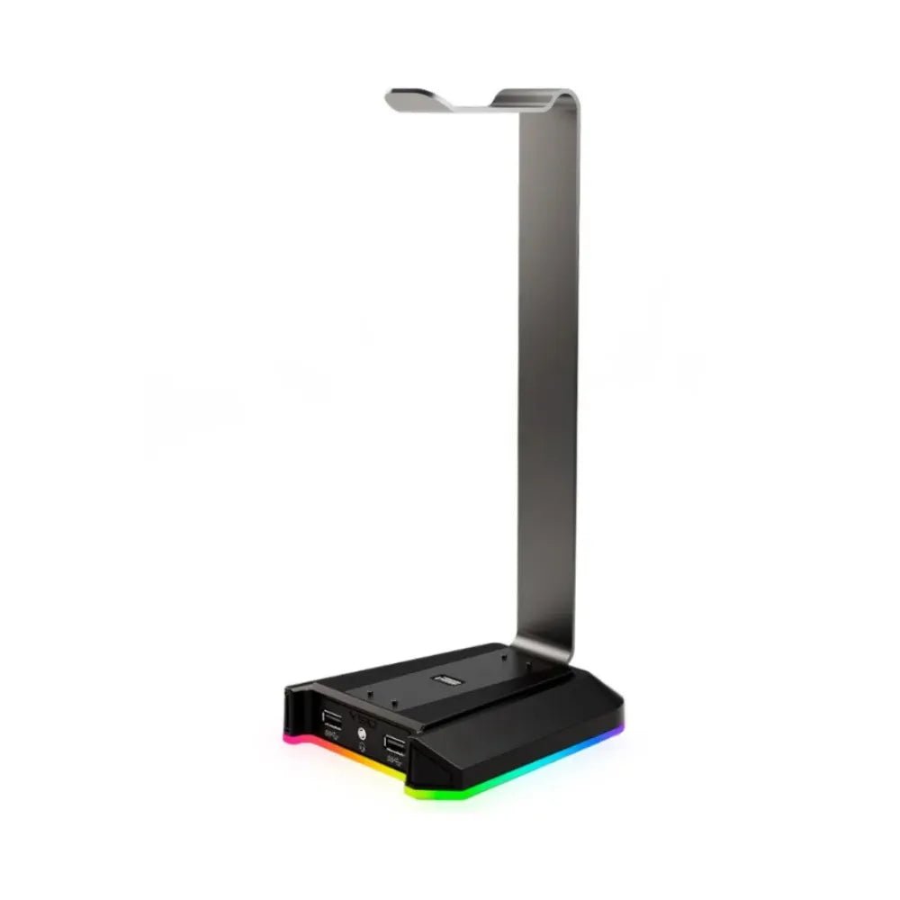 Soporte para Audífonos Atlas VSG – Aluminio con RGB y Puertos USB - Ghostgamer.pe